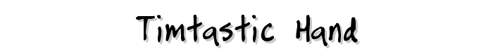 timtastic! hand font